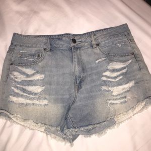 American eagle jean shorts size 14